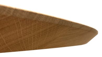 Table fixe LOFT METAL RONDE- bois de chêne massif